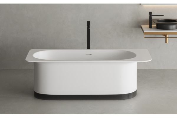 Ванна из искусственного камня Salini Ninfea S-Stone 180x82, матовая, прямоугольная, отдельностоящая