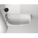 Ванна из искусственного камня Salini Sofia Corner 170х85 глянцевая, L, асимметричная, пристенная