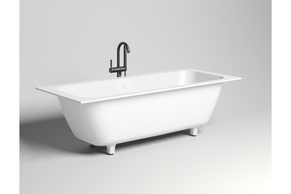 Ванна из искусственного камня Salini Orlandа Axis 190x80 глянцевая прямоугольная, объем 325 л.