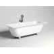 Ванна из искусственного камня Salini Orlandа Axis 190x80 глянцевая прямоугольная, объем 325 л.