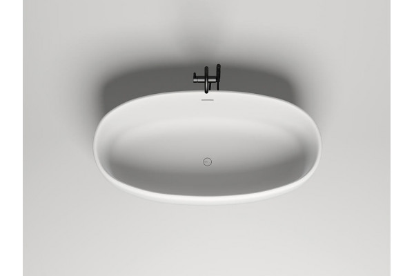 Ванна из искусственного камня Salini Luce 170x75 матовая овальная, отдельностоящая