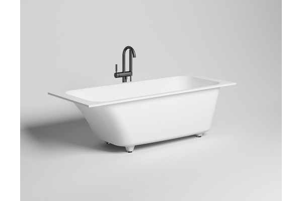 Ванна из искусственного камня Salini Orlanda S-Sense 170х80, глянцевая, прямоугольная, встраиваемая