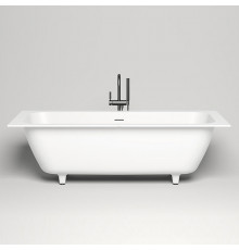 Salini ORLANDA AXIS KIT Встраиваемая ванна на ножках 1700х750х600мм "Up&Down"белый сифон интегрированный слив-перел мат-л: S-Sense  белый матовый