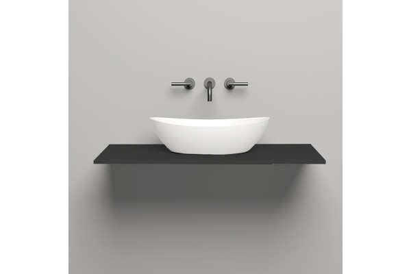 SALINI Столешница 1000х500х15 мм из материалв S-Stone цвет  матовый RAL 9011 200122MRF RAL9011