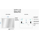 Зеркало Sancos City 2.0 90х70 с подсветкой, часами, подогревом, Bluetooth в современном стиле