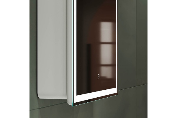 Шкаф-зеркало Sancos Diva 60х80 с подсветкой, с полками, правое