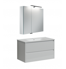Мебель для ванной Sancos Libra 90 белая подвесная,  в современном стиле