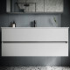 Мебель для ванной Sancos Urban 120 белая подвесная,  в современном стиле