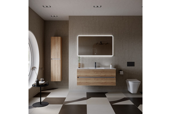 Мебель для ванной Sancos Urban 120 дуб галифакс подвесная, с ящиками