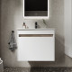 Мебель для ванной Sancos Smart 60 белая подвесная, с ящиками