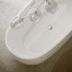 Акриловая ванна Sancos Flo FB02 170x80 овальная, отдельностоящая, объем 350 л.