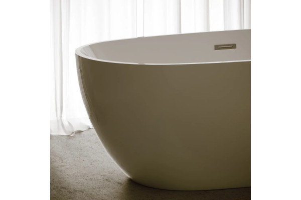 Акриловая ванна Sancos Flo FB02 170x80 овальная, отдельностоящая, объем 350 л.