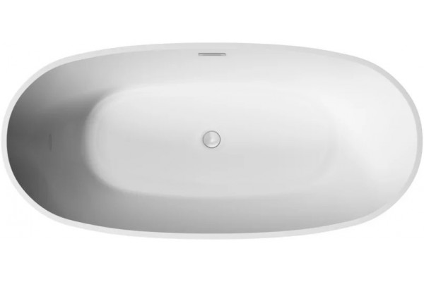 Акриловая ванна Sancos Flo FB02 170x80 овальная, отдельностоящая, объем 350 л.