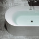 Акриловая ванна Sancos Omega FB16 170x80 овальная, отдельностоящая