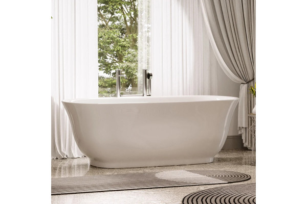 Акриловая ванна Sancos Viva FB08 170x80 овальная, отдельностоящая, объем 370 л.