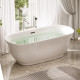 Акриловая ванна Sancos Viva FB08 170x80 овальная, отдельностоящая, объем 370 л.