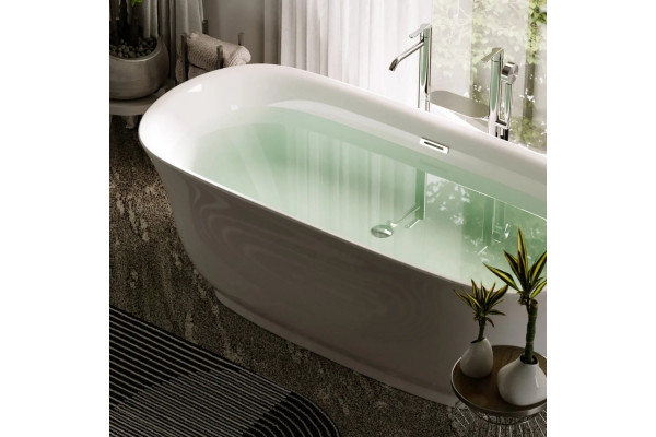 Акриловая ванна Sancos Viva FB08 170x80 овальная, отдельностоящая, объем 370 л.