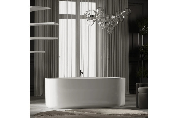 Акриловая ванна Sancos Fiori FB04 170x80 овальная, отдельностоящая