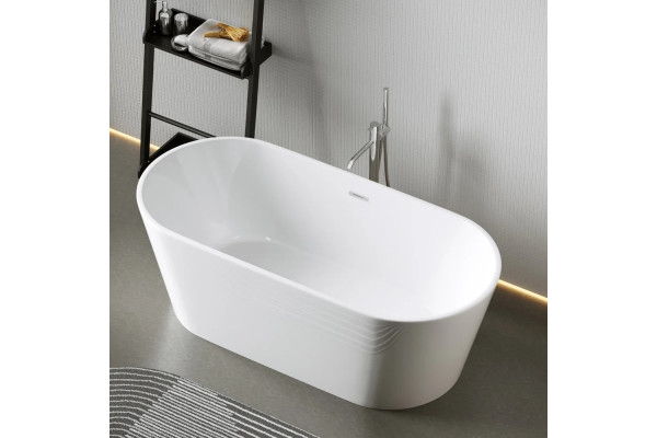 Акриловая ванна Sancos Mimi FB01 170x80 овальная, отдельностоящая, объем 370 л.