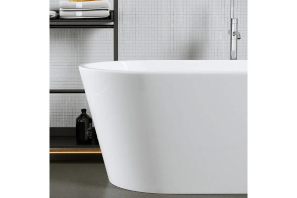 Акриловая ванна Sancos Mimi FB01 170x80 овальная, отдельностоящая, объем 370 л.