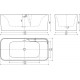 Акриловая ванна Sancos Sigma FB15 170x80 прямоугольная, отдельностоящая