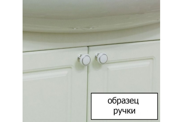 Тумба с раковиной Sanflor Софи 60, матовая, ручки серебро