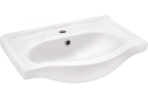 Тумба с раковиной Sanflor Софи 60, матовая, ручки серебро