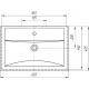 Мебель для ванной Sanflor Анкона 60 с доводчиками, ручки хром