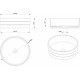 Рукомойник Sanindusa Ring 109390 цвет белый, на столешницу, круглая