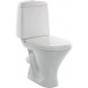 Унитаз-компакт Sanita Аттика эконом белый, овальный, 33.7x60.8 см