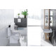 Унитаз-компакт Sanita luxe Fest SL DM белый, овальный, 34.4x61.8 см