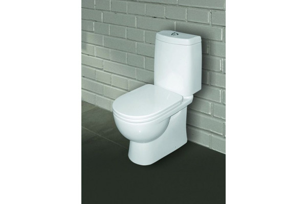 Унитаз-компакт Sanita luxe Fest SL DM белый, овальный, 34.4x61.8 см