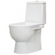 Унитаз-компакт Sanita luxe Best luxe с микролифтом, белый, овальный, 34x64 см
