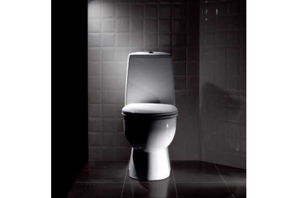 Унитаз-компакт Sanita luxe Best luxe с микролифтом, белый, овальный, 34x64 см