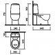 Унитаз-компакт Sanita luxe Best luxe с микролифтом, белый, овальный, 34x64 см