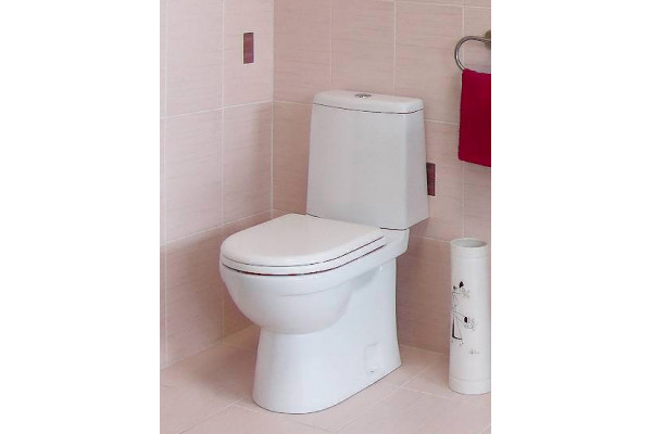Унитаз-компакт Sanita luxe Next luxe без микролифта белый, овальный, 35.5x64.8 см