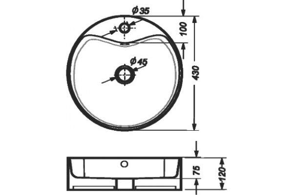 Раковина Sanita luxe Best shelf 45 цвет белый