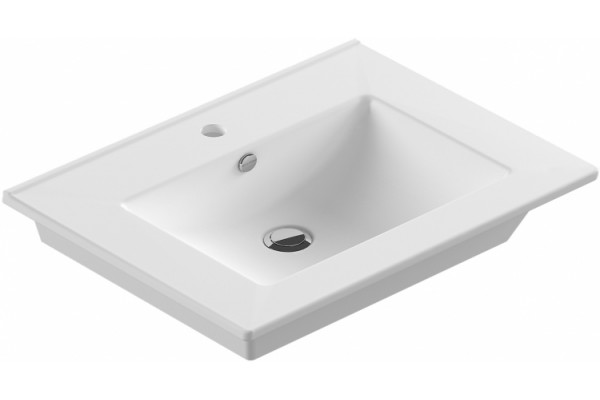 Мебельная раковина Sanita luxe Quadro 75 цвет белый, на тумбу