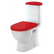 Унитаз-компакт Sanita luxe Best Color Red с микролифтом, овальный, 34x64 см