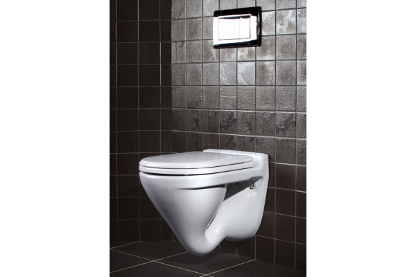 Унитаз подвесной Sanita luxe Attica luxe с микролифтом, белый, овальный, 34x49 см