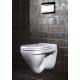 Унитаз подвесной Sanita luxe Attica luxe с микролифтом, белый, овальный, 34x49 см