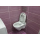 Унитаз подвесной Sanita luxe Attica luxe с микролифтом, белый, овальный, 34x49 см