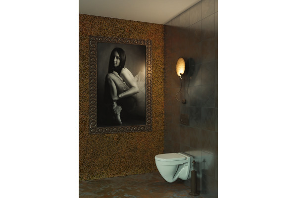 Унитаз подвесной Sanita luxe Attica luxe с микролифтом, белый, овальный, 34x49 см