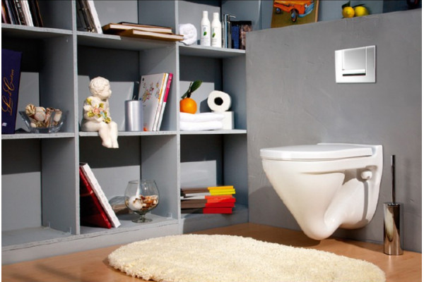 Унитаз подвесной Sanita luxe Attica luxe с микролифтом, белый, овальный, 34x49 см