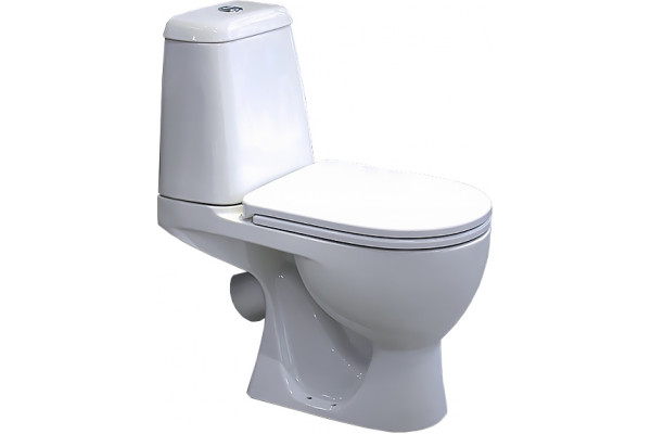 Унитаз-компакт Sanita luxe Max белый, антивсплеск, 34.5x61.5 см