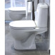 Унитаз-компакт Sanita luxe Max белый, антивсплеск, 34.5x61.5 см