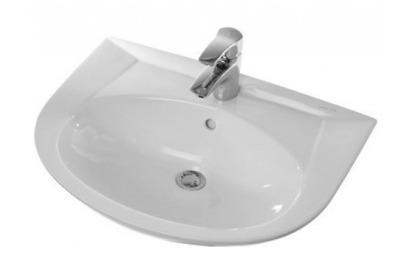 Раковина Sanita luxe Classic luxe полукруглая, цвет белый, с переливом