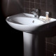 Раковина Sanita luxe Classic luxe полукруглая, цвет белый, с переливом
