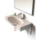 Раковина Sanita luxe Infinity76 на кронштейнах цвет белый, прямоугольная
