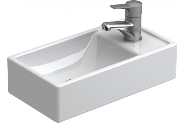 Рукомойник Sanitana Petit 40 правая цвет белый, прямоугольная